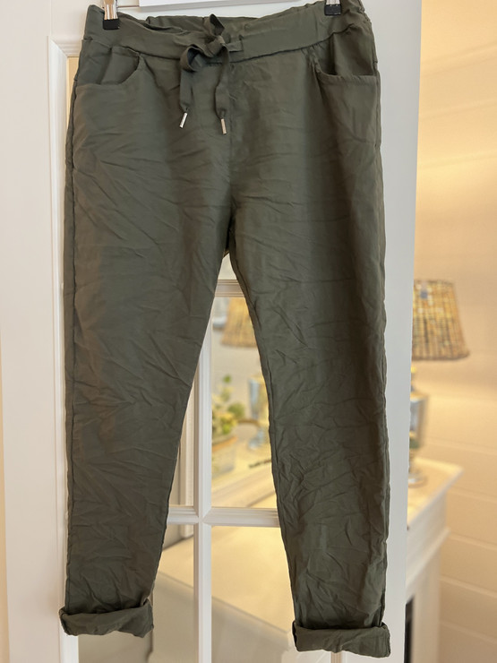FLORA JOGGERIT KHAKI