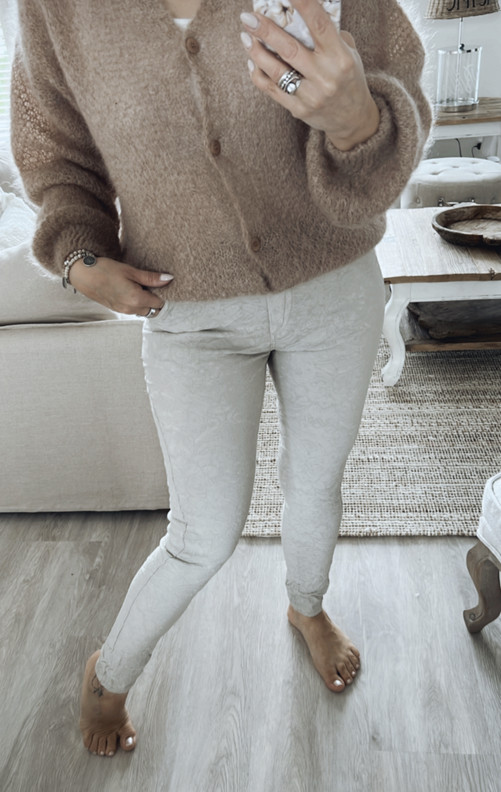 SOFT PAISLEY JOGGERIT BEIGE