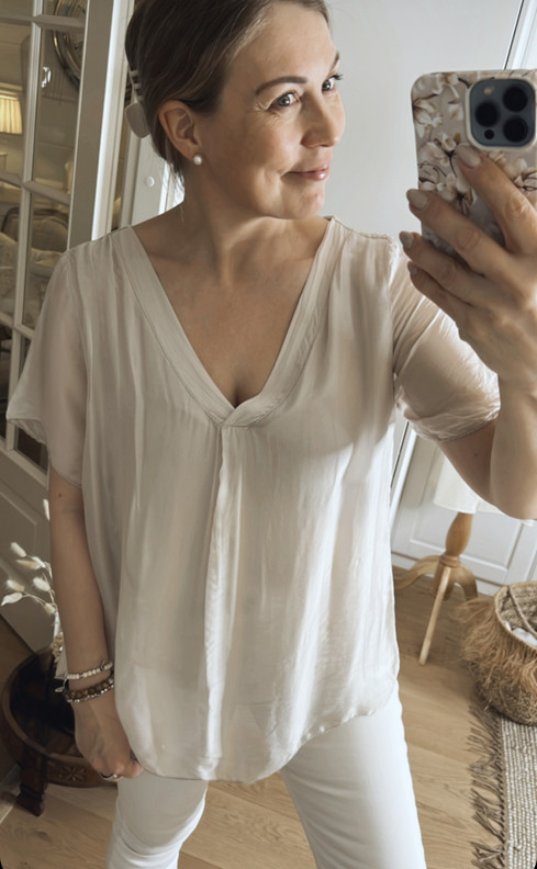 CLARISSA SILKKIPUSERO BEIGE