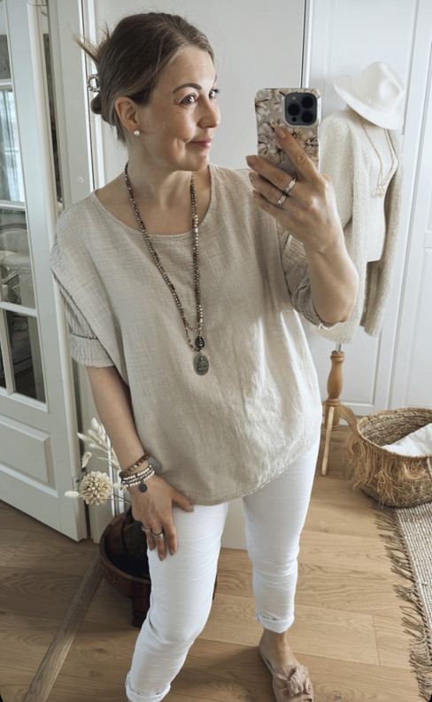 LIVA PUUVILLAPUSERO BEIGE