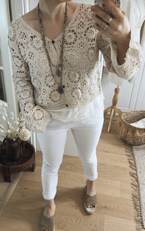 ELVIRA PITSINEULETAKKI BEIGE