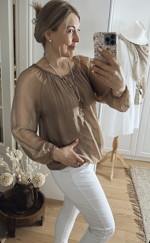 DESIREE SILKKI-VISKOOSIPUSERO LATTE