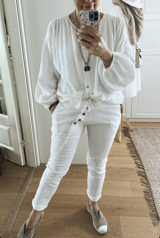 EMMY JOGGERIT VALKOINEN