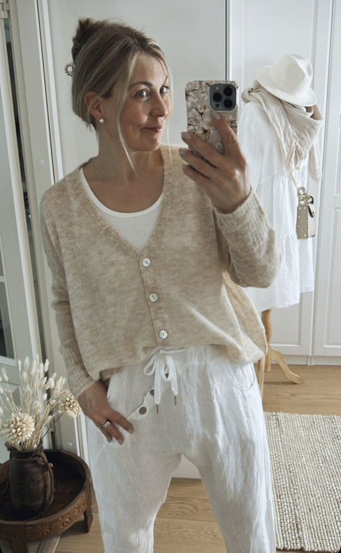 PAOLA ALPAKKANEULETAKKI BEIGE