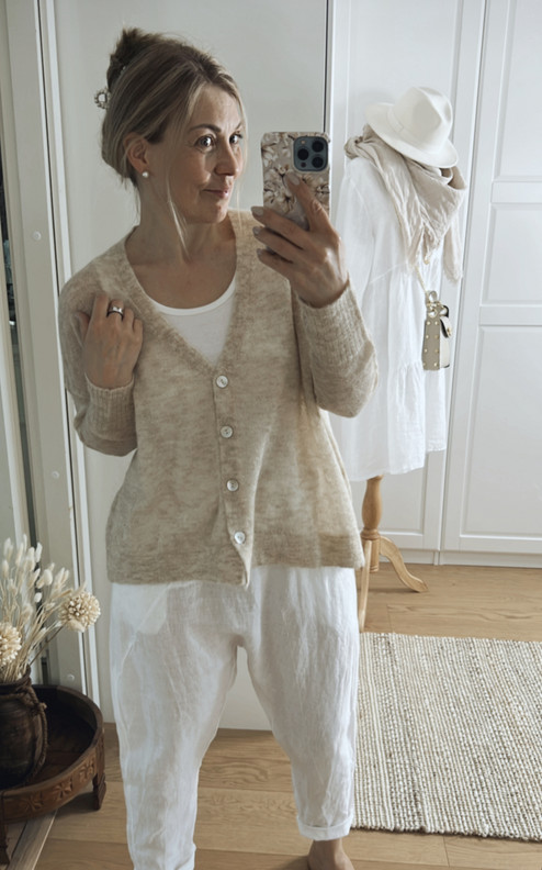 PAOLA ALPAKKANEULETAKKI BEIGE
