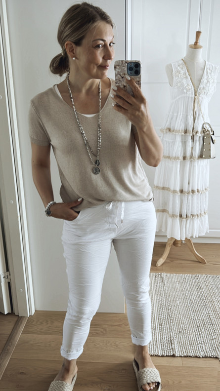 CECILLE PELLAVA-VISKOOSIPAITA BEIGE