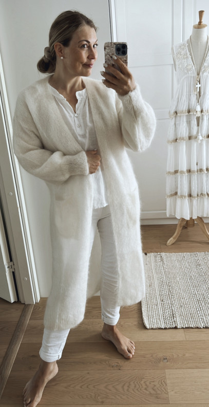 FELISSA MOHAIRNEULETAKKI OFF WHITE