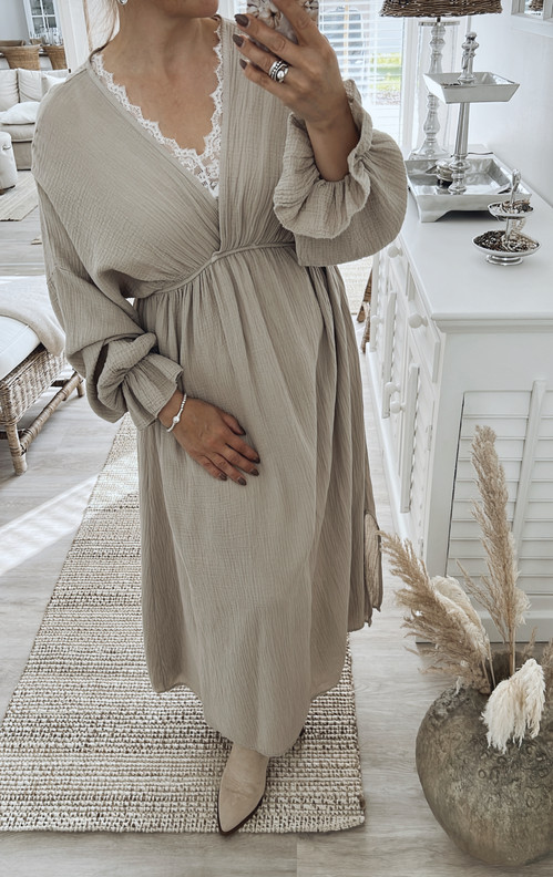 FLORIA PUUVILLAMEKKO BEIGE