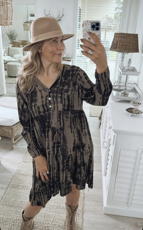 ILSE VISKOOSIMEKKO/TUNIKA TAUPE