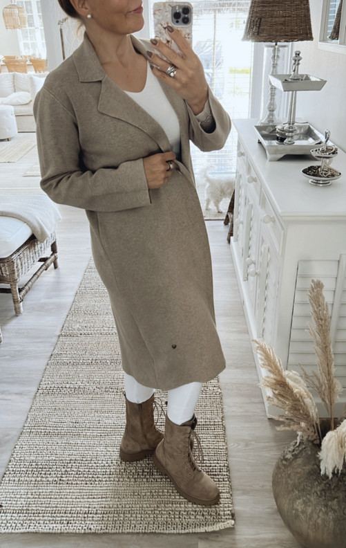 DORALIS VISKOOSINEULETAKKI BEIGE