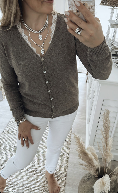 NELLA VILLANEULETAKKI TAUPE