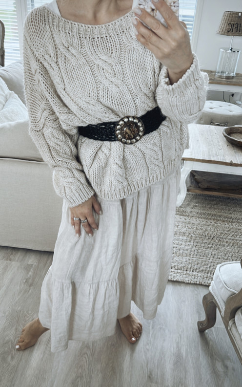 BOHO PUNOTTU NAHKAVYÖ MUSTA