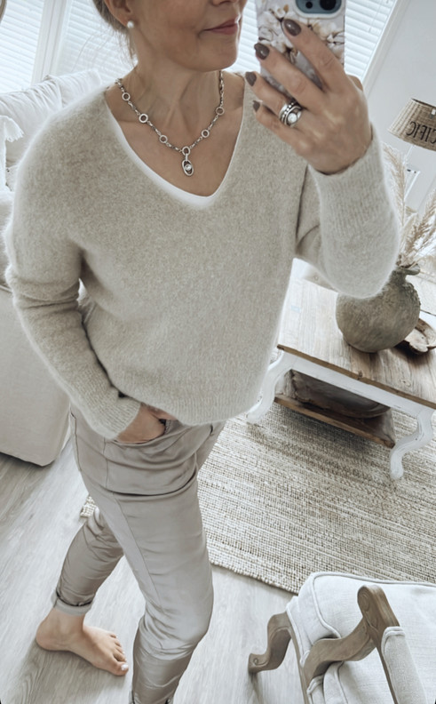 LUCIANA ALPAKKANEULE BEIGE