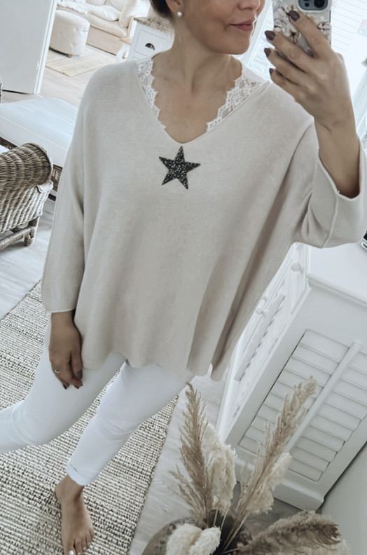 BLING BLING STAR NEULE BEIGE