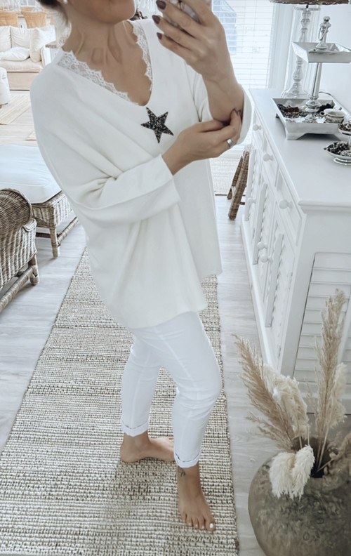 BLING BLING STAR NEULE VALKOINEN