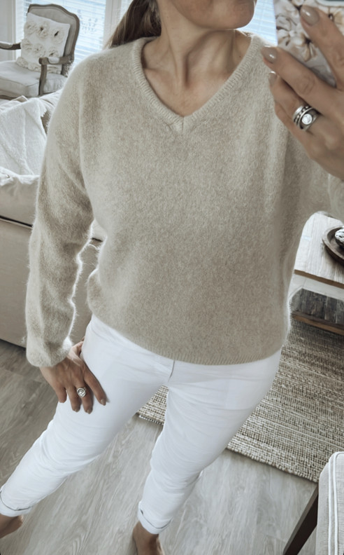SHANIA ALPAKKANEULE BEIGE