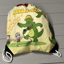 Arne Alligator gymnastikpåse (på svenska 