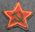 CCCP Red Army Commissar Sleeve Star, Bullion Embroided canvas, WW2