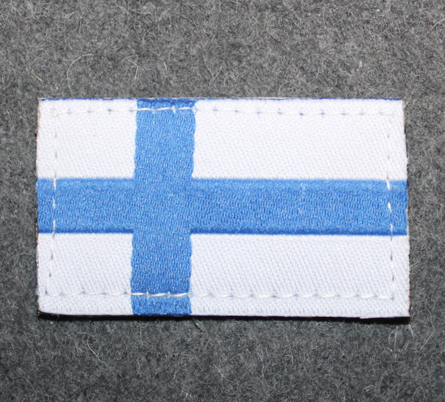 Finlande Drapeau PATCH AVEC VELCRO ® marque attache militaire emblème 