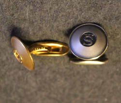 AB Sporrong. Button and medal manufacturer.. Cuff link