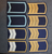 Soviet shoulder boards, blue base color.