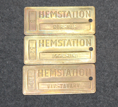 Hemstation, Iggesund, Korsnäs, Vivstavarv. Station labels.