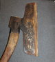 Finnish Army hewing axe, old stamps. 