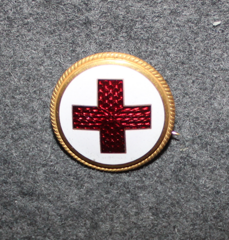 Red Cross, Röda Korset Elevhem, cap badge, early 1900's. 25mm M/1916