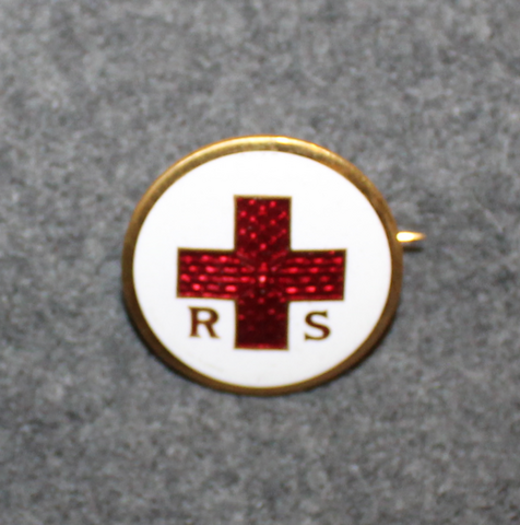 Red Cross, Röda Korset Sverige, cap badge, late 1800's.