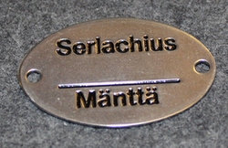 Serlachius Mänttä tag / label.