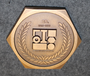 Teollisuus-Teräs Oy ( industrial steel ) medal