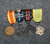 4 medal miniature bar for Finnish Freedom war soldier.