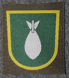 Finnish sleeve patch, mortar, M/91