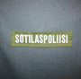 Finnish MP patch for coveralls back. Green