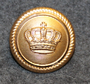 Danish crown 23mm, gilt