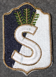 Finnish home guard shoulder sleeve patch: Etelä Kymi ( South Kymi ) district