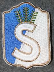 Finnish home guard shoulder sleeve patch: North Bothnia and kainuu