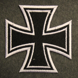 Rautaristi, Eisernes Kreuz, ommeltava kangasmerkki