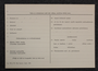 Finnish army conscript archive file card. WW2 era. Unissued.