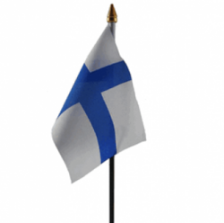 Suomen lippu ,  15x10cm, pöytä / ajoneuvolippu
