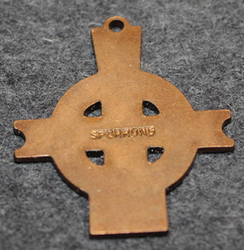 Lundbymarchen, commemorative pendant of 3rd of july 1864 battle, brass / copper