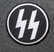 Waffen SS, 50mm ommeltava kangasmerkki