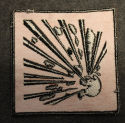 Explosives, sew on patch