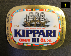 Kippari, Pyynikki Oy, Tampere, olut etiketti