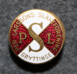 Per Larssons Slakteriförening, Gryttinge, butchery. Buttonhole pin
