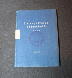 Laivapalvelusohjesääntö, L.P.O. 1932