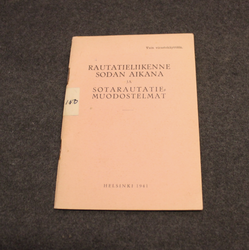 Railtransportation in wartime and military railway detachments. 1941