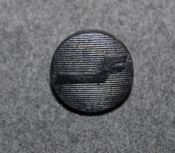 Finnair Uniform button, 1970-80´s, black, plastic. 23mm. 5 pcs set.
