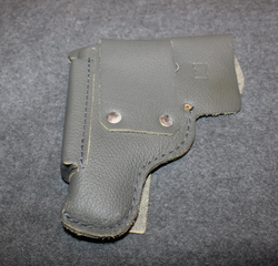 Finnish Army pistol holster, leather, nice condition.