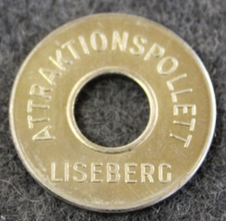 Liseberg Attraktionspollett, huvipuiston laitepoletti. 1958